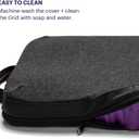 Purple Double Seat Cushion | Pressure Reducing Grid Designed for Ultimate Comfort | Designed for Office Chairs | Made in The USA