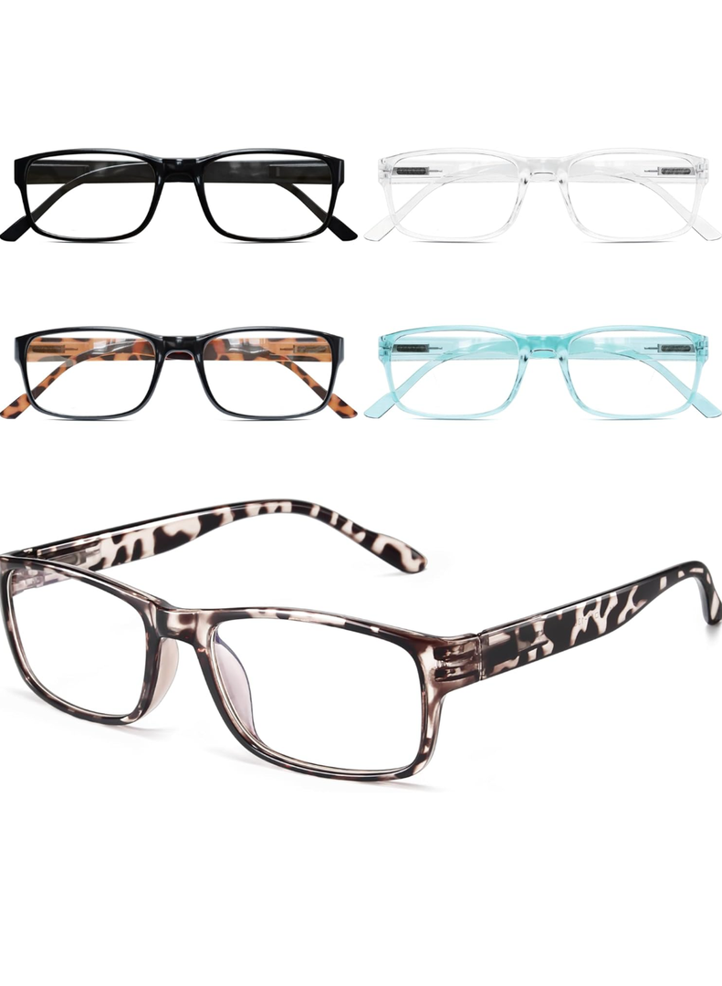 CCVOO Reading Glasses for Women/Men, Eyeglasses, Blue Light Readers for Women/Men, Computer Eye Glasses, Cheaters