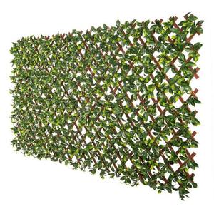 Naturae Decor Expandable PVC Trellis - Outdoor Privacy Screen - Sturdy and Flexible - Realistic Look - 36 in x 72 in - Gardenia Leaves