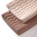 lulumoon Muslin Changing Pad Cover: Baby Cotton Quilted Changing Table Cover - Soft Changing Pad Sheets for Boys Girls (Nude Pink & Pecan) 

‎33 x 17 x 7 inches