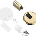 Magnetic Door Stop Heavy Duty Magnetic Stopper Mechanical Door Stop Adjustable Holder Non-Punch Sticker Furniture Hardware(Bright Gold)
