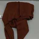 Wenrine Womens Deep V Neck Sweater Dress Sexy Knit Button Down Long Sleeve A Line Fall Mini Dresses (Medium, Coffee)