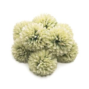 10Pcs Green Artificial Chrysanthemums Ball Flowers,Artificial Flowers Stemless Faux Ball Chrysanthemum for Home,Lifelike Artificial Chrysanthemum Ball Flowers for DIY Wedding Party Decoration