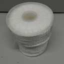 Young Marine Premium Solid Braid MFP Anchor Line Braided Anchor Rope/Line 3/8 Inch 100FT with Stainless Steel Thimble & Shackle (3/8" x 100', White)