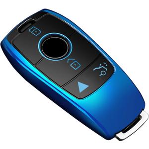 Tukellen for Mercedes Benz Key fob Cover,Special Soft TPU Key Case Protector Compatible with 2017-2023 E-Class 2018-2021 S-Class 2019-2023 A-Class C-Class G-Class-Blue Tukellen for Mercedes Benz Key fob Cover,Special Soft TPU Key Case Protector Compatible with 2017-2023 E-Class 2018-2021 S-Class 2019-2023 A-Class C-Class G-Class-Blue