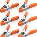 HORUSDY 6-Piece 6" inch Spring Clamp, Heavy Duty Spring Metal Spring Clamps, 2.5"-inch Jaw opening (6-Piece) (Orange)