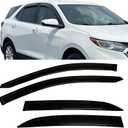 Extra Durable Window Deflectors for 2018-2024 Chevrolet Equinox,Tape on Window Vent Visors Rain Guards,UV-Resistant & Noise Reduction (4-Piece Set),Rain Deflectors for Car Windows