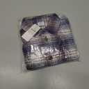 Gap Boys' Long Sleeve Flannel Button-Down Shirt (Blue, 6-12M)