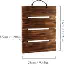 Staghorn Fern Mounting Board Kit Wooden Wall Planter Hanging Plant Holder for Vertical Plant,Platycerium, Orchids,Succulents(Rectangular)