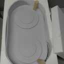 Elevated Slow Feeder Dog Bowls - Ceramic Food and Water Bowl Set with Stand - Raised Pet Dishes for Small and Medium Sized Dogs