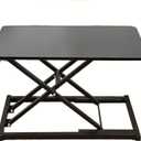 Standing Desk Converter Height Adjustable,Keyboard Riser for Stand Up Desk Riser, Easy Lift Height Converter Computer Workstations Home Office Study Room Portable Small Table Black Size 23.6 Inch D