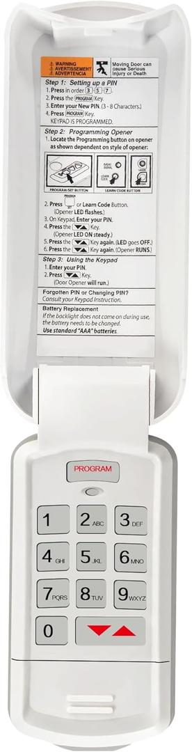 1-Pack GK-BX Genie Garage Door Opener Keypad, Compatible with All Genie Intellicode Garage Door Opener, 