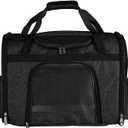 pet Bag Multi Purpose pet Bag Collapsible Portable for Dog cat go Out Traveling Carrier Backpack for Secret Adventures Cat and Dog (Black, L:20.1"X12.6"X16.1")
