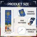 Christmas Diamond Art Bookmarks - 6 PCS The Nativity Diamond Painting Bookmarks Set DIY Christian Jesus Art Craft Religions Xmas Gift Book Lover Beginner