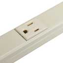 Legrand - Wiremold Wall Mount Power Strip, Ivory Under Counter Power Strip, 3 Foot Steel Kitchen Power Strip, 6 Outlet Power Strip to Use as Cable Management Power Strip, V20GB306