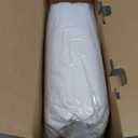 Hotel Grand Luxury White Goose Feather Down Fiber Comforter Twin Size, 100% Cotton All Season Duvet Insert Twin, Medium Warmth Bedding Comforter with 8 Corner Loops, White 68x90 Inch