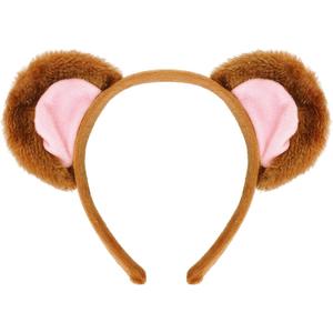 Plush Animal Ears and Horns Headband Animal Cosplay Costume Headwear for Halloween Christmas Carnival Theme Party