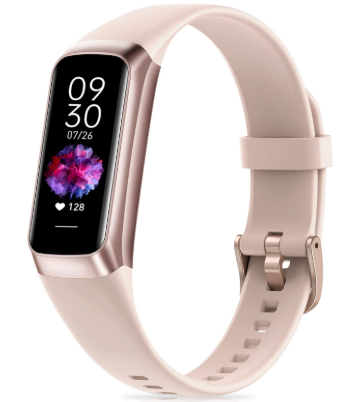 Fitness Tracker with Step Counter/Calories/Stopwatch, Activity Tracker, Health Tracker with Heart Rate Monitor, Sleep Tracker,1.10''AMOLED Touch Color Screen, Pedometer Watch for Women Men