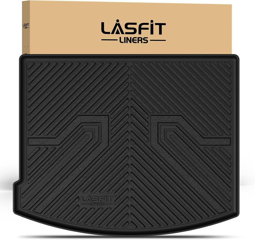 LASFIT Trunk Mat for Lincoln Corsair 2026 2025 2024 2023 2022 2021 2020, All Weather TPE Cargo Mats Custom Fit Cargo Liner Front & Rear Trunk Liner, Black, Easy to Clean
