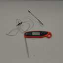 Instant Read Meat Thermometer Digital with Dual Probe, Food Thermometer for Cooking & Grilling, Large Backlit & Calibration, for Kitchen/Oven/Grill/Smoker/BBQ/Candy/Oil/Fry, Gifts for Men & Dad (Red)