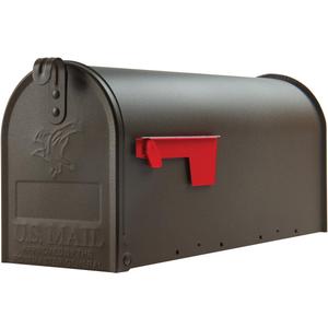 Gibraltar Mailboxes Elite Medium Capacity Galvanized Steel Bronze, Post-Mount Mailbox, E1100BZO Gibraltar Mailboxes Elite Medium Capacity Galvanized Steel Bronze, Post-Mount Mailbox, E1100BZO