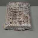 Uphome Boho Bathroom Rugs, Distressed Farmhouse Khaki Bath Mat, Comfy Velvet Small Bath Rugs Non Slip Washable, Vintage Oriental Toilet Rug for Sink Shower Vanity, 18x26 inch (Khaki/Red Brown)