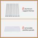 2-Pack Under Sink Storage Organizer,Pull Out Cabinet Organizer,Multi-purpose Sink Organizer for Bathroom Kitchen Drawer,Under Sink Organizers and Storage