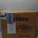 Tuyeho Retractable Garden Hose Reel 100FT, Wall Mount Heavy Duty Water Hose Reels with Automatic Slow Rewind System, Outdoor Hoses Reel with 2 Hose Nozzles for Garden Watering, Car Wash, Pet Shower (1/2" 100FT)