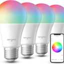 Sengled Dual Mode Smart Light Bulbs with Remote & App Control, Color Changing Bulbs, RGBW LED Light Bulbs 2700K-6500K Dimmable, 60W, Local Group Control (4P No Remote, No Support Alexa & Google)