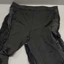 Atyfuniby Women's Leggings High Waisted - Sexy Skinny Mesh See Through Pants Party Clubwear (Medium, Lace Black)