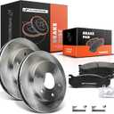 A-Premium 12.00 inch (304.70mm) Front Vented Disc Brake Rotors + Ceramic Pads Kit Compatible with Cadillac, Chevy & GMC Models - Escalade (EXT/ESV), Silverado, Tahoe, Express, Suburban, Sierra, Yukon