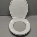 KOHLER 4639-RL-0 Cachet ReadyLatch Round-Front Toilet Seat, Quiet-Close Lid, Contoured Seat, Grip-Tight Bumpers and Installation Hardware, White