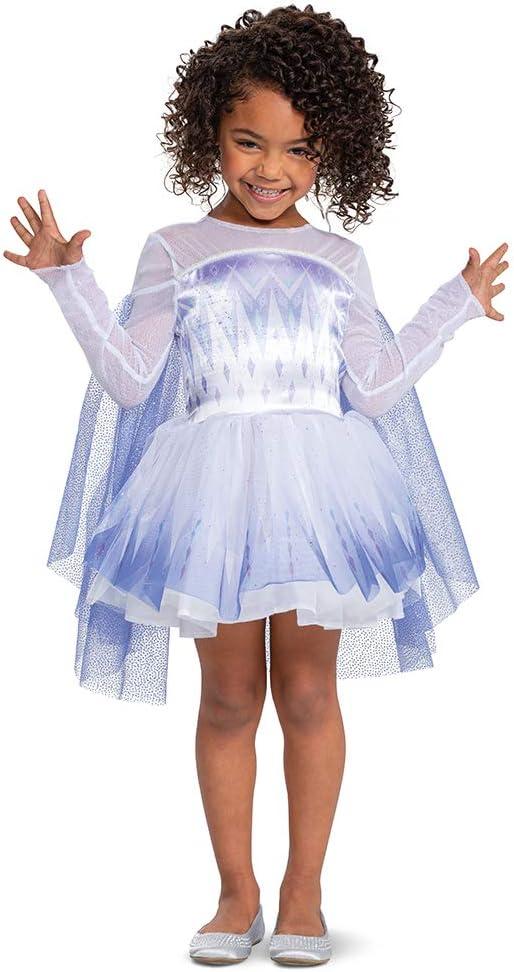 Snow Queen Elsa Costume for Girls Official Disney Frozen 2 Tutu Dress for Toddlers (Large (4-6x))