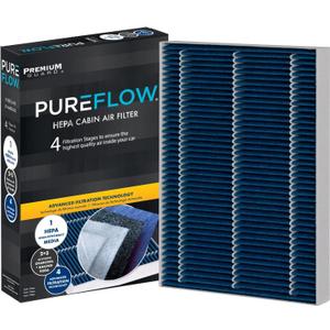 Pureflow HEPA Cabin Air Filter PC99334HX |Fits 2018-22 Audi Q5, 2017-22 Q7, 2017-21 A4, 2017-22 A4 Quattro, 2018-22 A5 Quattro,2019-22 Porsche Cayenne