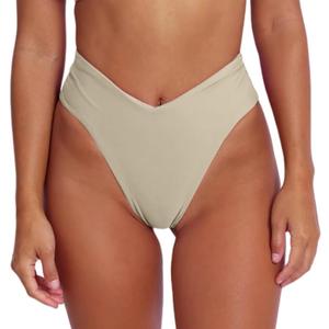geluboao Women's Bikini Bottom Sexy V Cut High Cut Swimsuit High Waisted Bathing Suit Bottoms XL