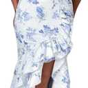 Women's Sexy Strapless Backless High Split Long Maxi Dress Ruched Off Shoulder Sleeveless Bodycon Party Cocktail Dresses