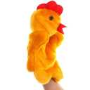 Hand Puppets Chicken Plush Hen Animal Toys for Imaginative Pretend Play Storytelling Gifts for Kids