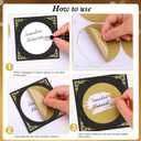 HOWAF 30pcs Eid Mubarak Advent Calendar Countdown DIY Scratch Off Cards & Stickers with Clips, Happy Eid Make Yourself Scratch Cards for Family Friends Kids, Happy Eid Countdown Gift Cards