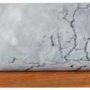 Home Basics White Marble Stone Rolling Pin with Easy Grip Wood Handles and Wooden Cradle Display Stand Heavy & Solid for Baking Bakery Donuts Cookie Pasta Pie Dough Pastry Fondant Chefs