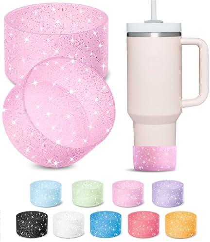 Amazon.com : KTKUDY 2 PCS Glitter Silicone Boot Compatible with Stanley Tumbler 20 30 40 oz & Fits Hydro Flask Water Bottle 12-24oz & Fits Yeti, Simple Modern, Owala Cup - Bling Cup Bottom Protector Accessories : Sports & Outdoors