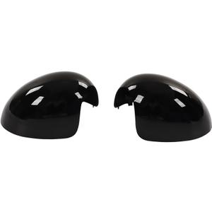 Aramox Rearview Mirror Cover - Glossy Black Left & Right Pair for Mini R55-R61 (2007-2016) - Gz.Fk057Kl