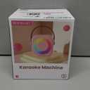 Karaoke Machine for Kids Adults, Mini Portable Bluetooth Karaoke Speaker with 2 Wireless Microphone and Lights, Christmas Birthday Gifts for Girls Ages 4, 5, 6, 7, 8, 9, 10, 12+ Family Home Party