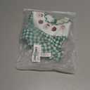 Newborn Baby Girl Smocked Thanksgiving Outfit Infant Plaid Bubble Romper Embroidery Turkey Fall Clothes (6-12 Months, Green Santa)