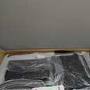 Gaming Chair,Computer Office Chair with Footrest,Massage Lumbar Support and Gel Pad,Ergonomic Reclining Adjustable Leather Gamer Chair with Headrest and Spring Cushion Black