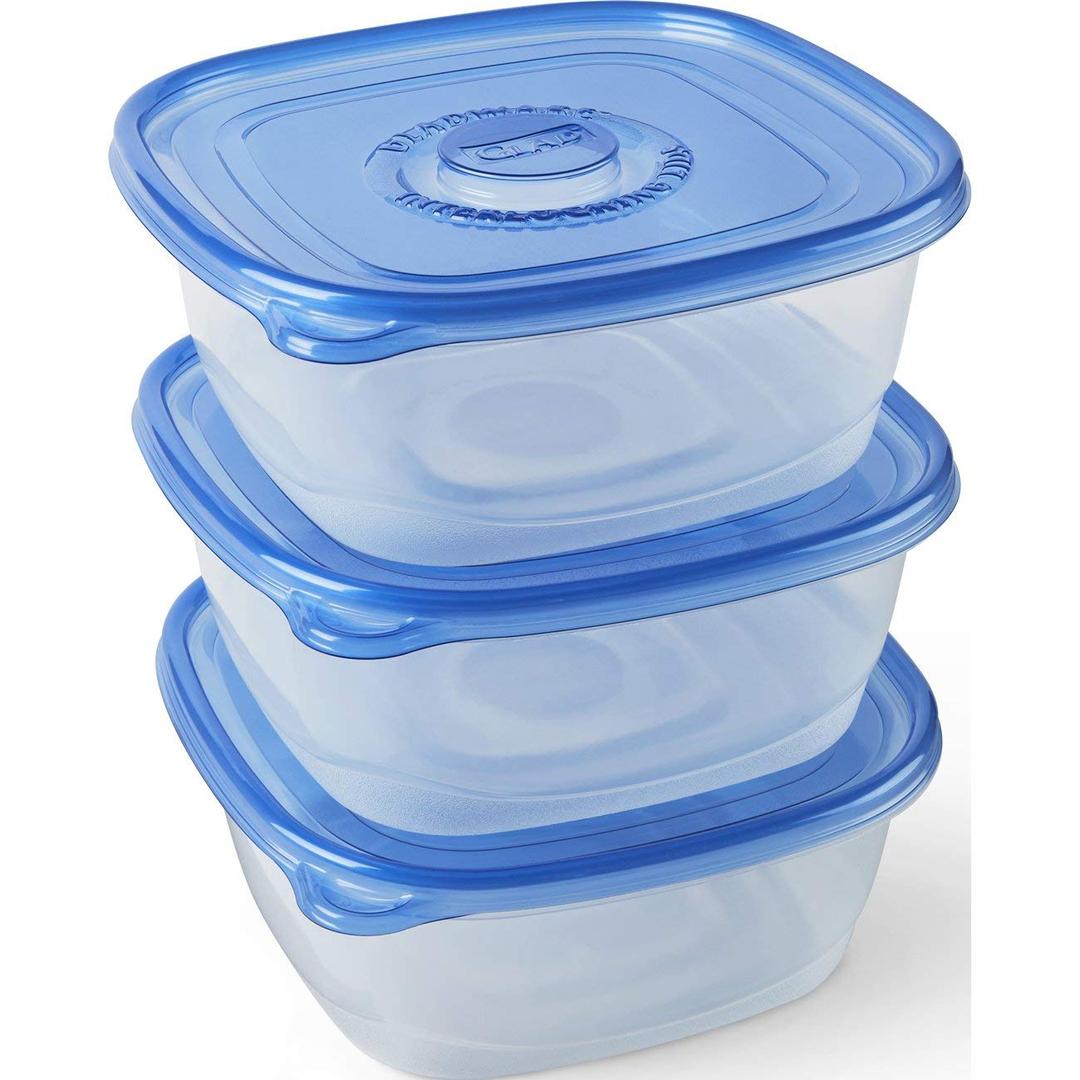 Glad Food Storage Containers, Family Size, 104 Ounce, 3 Count