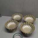 4 Pcs Metal Compote Bowl for Centerpiece Flower Holder Small Compote Vase Indoor Outdoor Flowers Fruits Plant for Christmas Wedding Home Party Decoration (Medium, Silver)