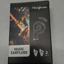 Hearprotek Concert Ear Plugs, 2Pairs Reusable high Fidelity Musician Ear Plugs for Concerts Loud Music-Noise Reduction Ear Protection earplugs for Rave,Festival,Music,Tinnitus Relief (Black)