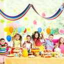 Blulu 1 Pc 11.8 ft Rainbow Ceiling Decorations Rainbow Cloud Ceiling Garland Banner Hanging Bunting for Birthday Party Classroom Daycare and Nursery School Graduation Baby Shower Decorations