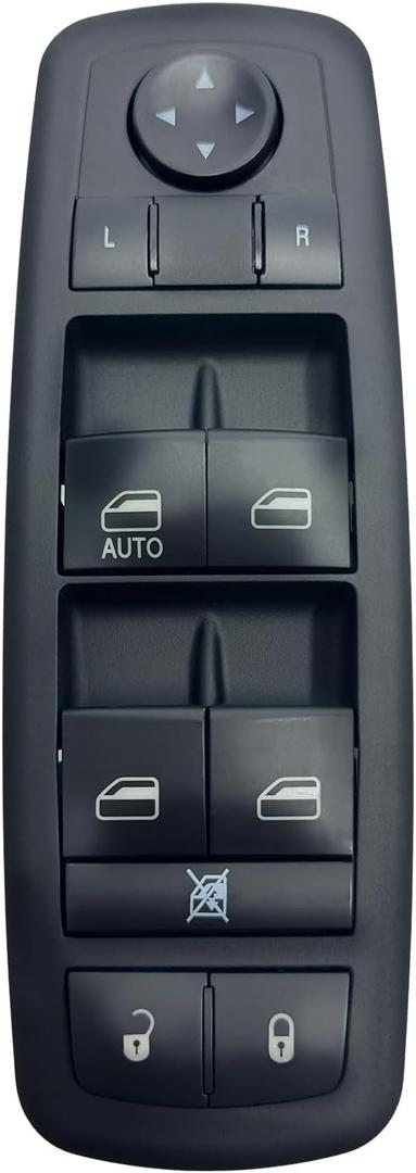 68084001AD Master Power Window Switch Compatible with Dodge Journey 2011-2016 Replaces 68084001AC, 68084001AB 8+13 PINS Driver Side Door Lock Switch Control Button