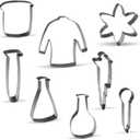 Science Chemistry Cookie Cutter Set - 8 Piece - Stainless Steel